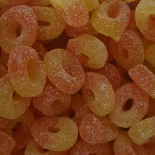 Peach Rings Fizzy Pick & Mix Sweets Kingsway 100g
